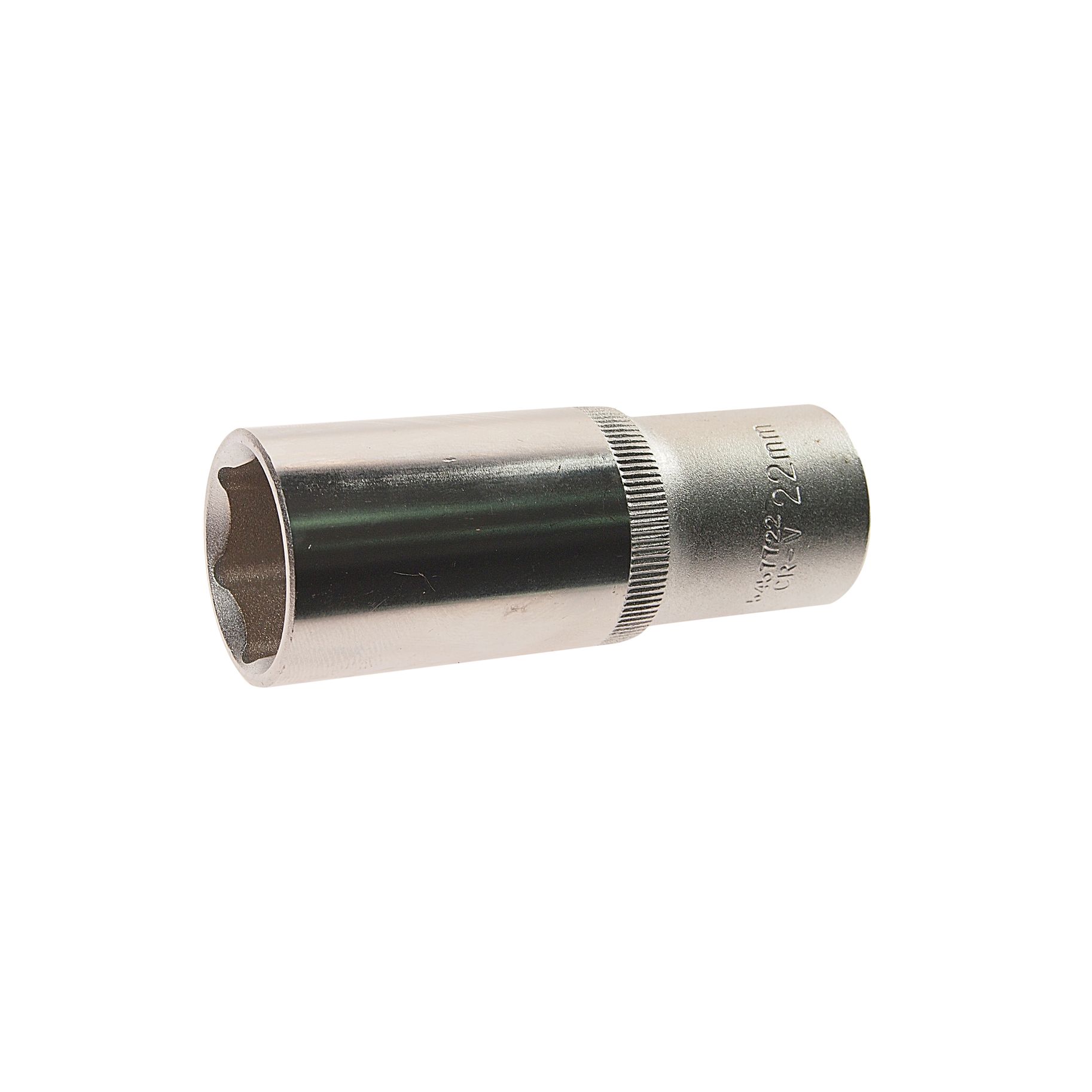 Головка торцевая 22мм 1/2" 6-гранная глубокая L=75мм ROCKFORCE RF-5457722 /1/10