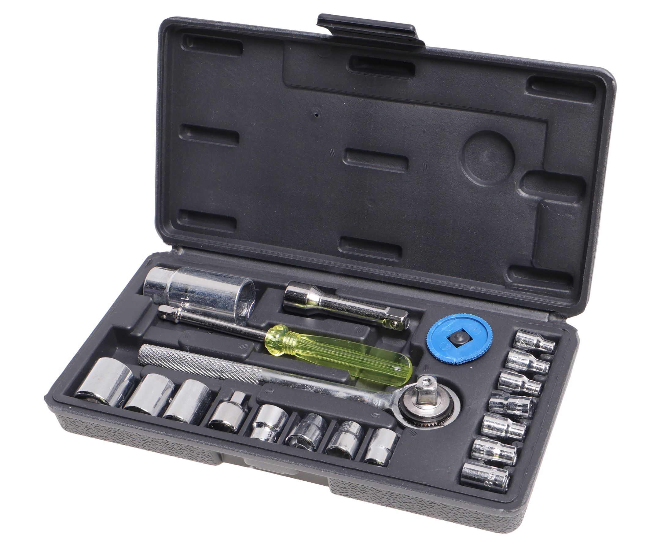 Набор инструмента P019K: 21пр. 1/4"3/8" 6гр. (4-17мм) Помощник /1/20