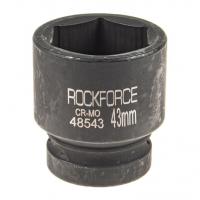 Головка торцевая  43мм 1" 6-гранная ударная L=68мм ROCKFORCE RF-48543 /1/30