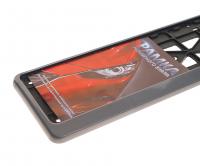 Рамка для номерного знака AB-008 (112/3-STD-с) GREY с защелкой без надписи /1/30