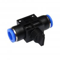 Фитинг ER-SHVFF12-12 для пластиковых трубок с краном 12х12мм ЭВРИКА /1/250 NEW