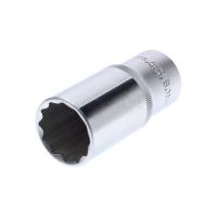 Головка торцевая 27мм 1/2" 12-гранная глубокая L=75мм ROCKFORCE RF-5497727 /1/10