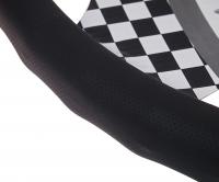 Оплетка руля MIS-LT34B (L) BLACK кожа MISTAR /1/25
