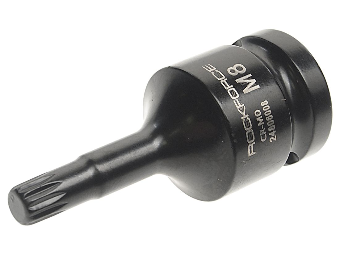 Головка-бита SPLINE ударная 1/2", M8 ROCKFORCE RF-24806008 /1/10/300