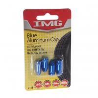 Колпачки на вентиль шины V718 BLUE металл (4шт) IMG /1/10/120