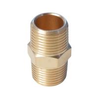 WDK-238MB Адаптер, резьба 3/8"-3/8" PT, M-M (внешняя), латунь