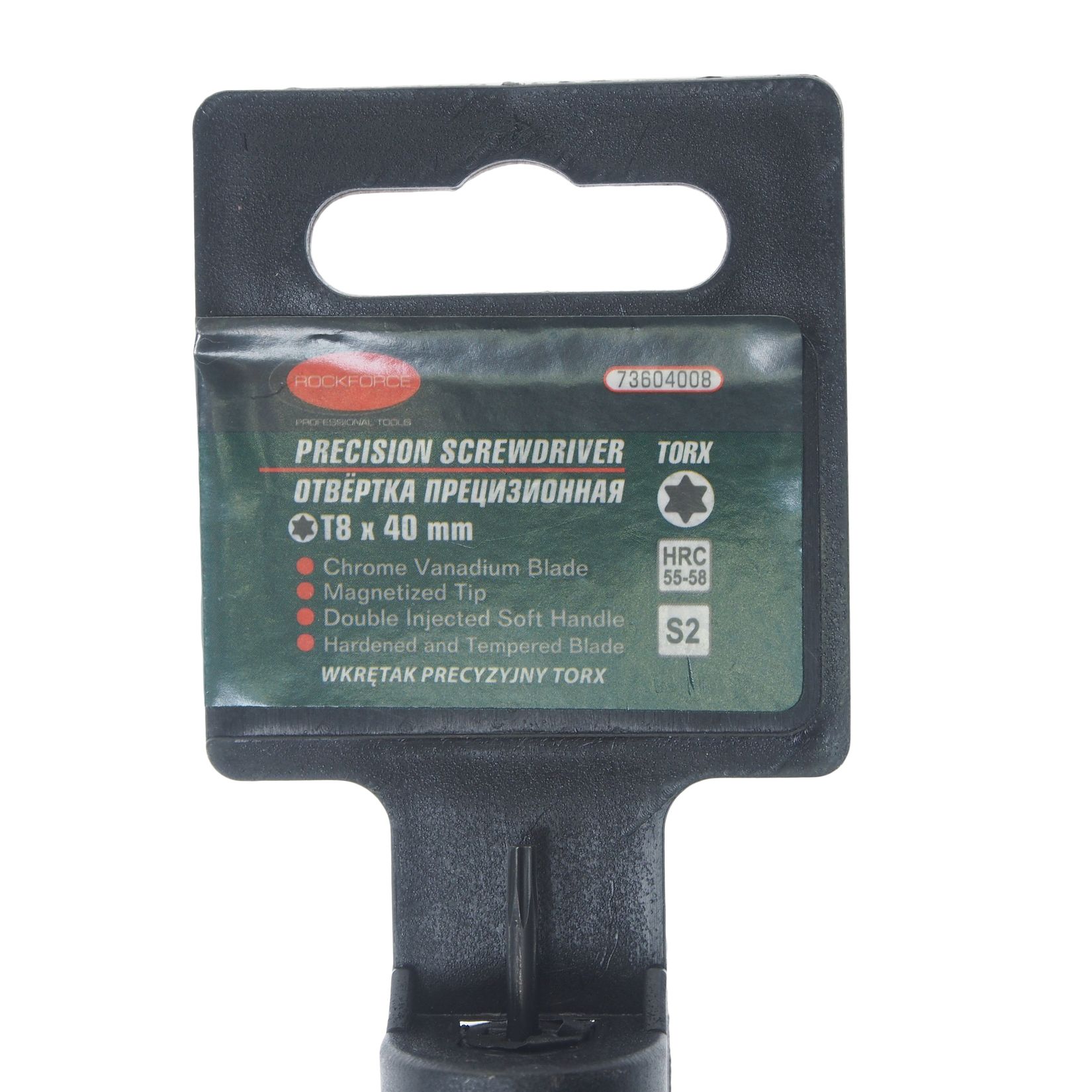 Отвертка RF-73604008 TORX ювелирная  Т8х40мм ROCKFORCE /1/10