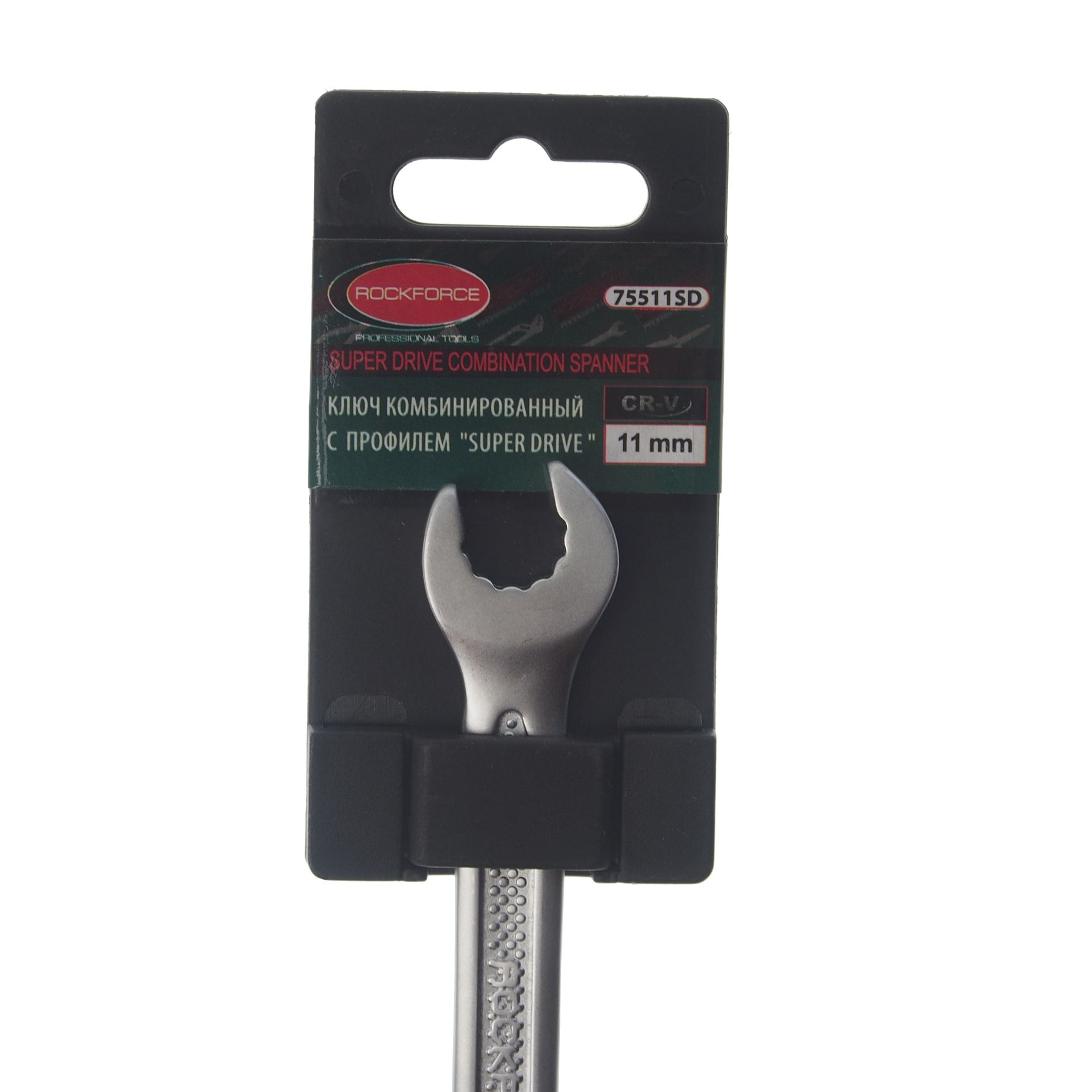 Ключ комбинированный 11мм RF-75511SD с профилем "Super drive" ROCKFORCE /1/10