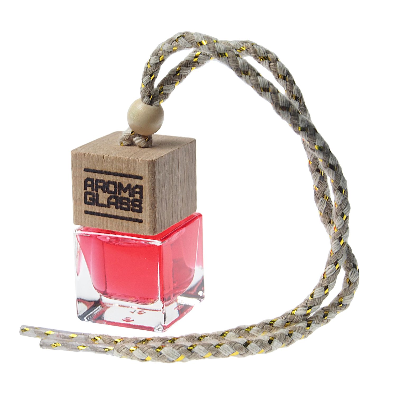 Ароматизатор воздуха FTE-AG-15 AROMA GLASS (sweet 90`s) подвесной в стеклянном флаконе FOUETTE /1/30