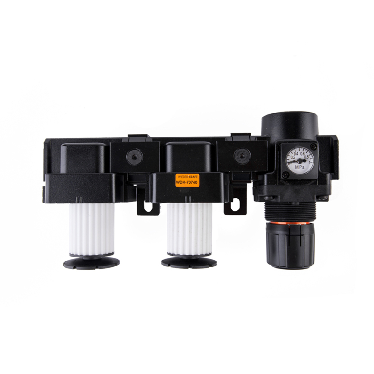 WDK-70740 Блок подготовки воздуха 1/2" двухступенчатый с влагомаслоотделителем, регулятором и манометром