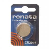 Элемент питания CR2016-BC1 LITHIUM таблетка (автобрелки) 3V RENATA /1/10