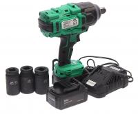 Гайковерт RF-WT02F1162 ударный аккумуляторный 3/4''+набор головок ударных глуб.27,30,32мм(2 БАТАРЕИ,20V,5.0AH LI-ION,1550об/мин,3 реж.усилия:130,400,1