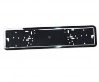 Рамка для номерного знака MIS-53132 CHROME с закругленными углами, нержавеющая сталь (на пластиковой подложке) MISTAR /1/50