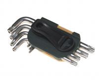 Набор ключей TORX RF-5098T: Г-образных T10H-T50H- с отверстием 9пр. на пласт. держат.  ROCKFORCE /1/10/40