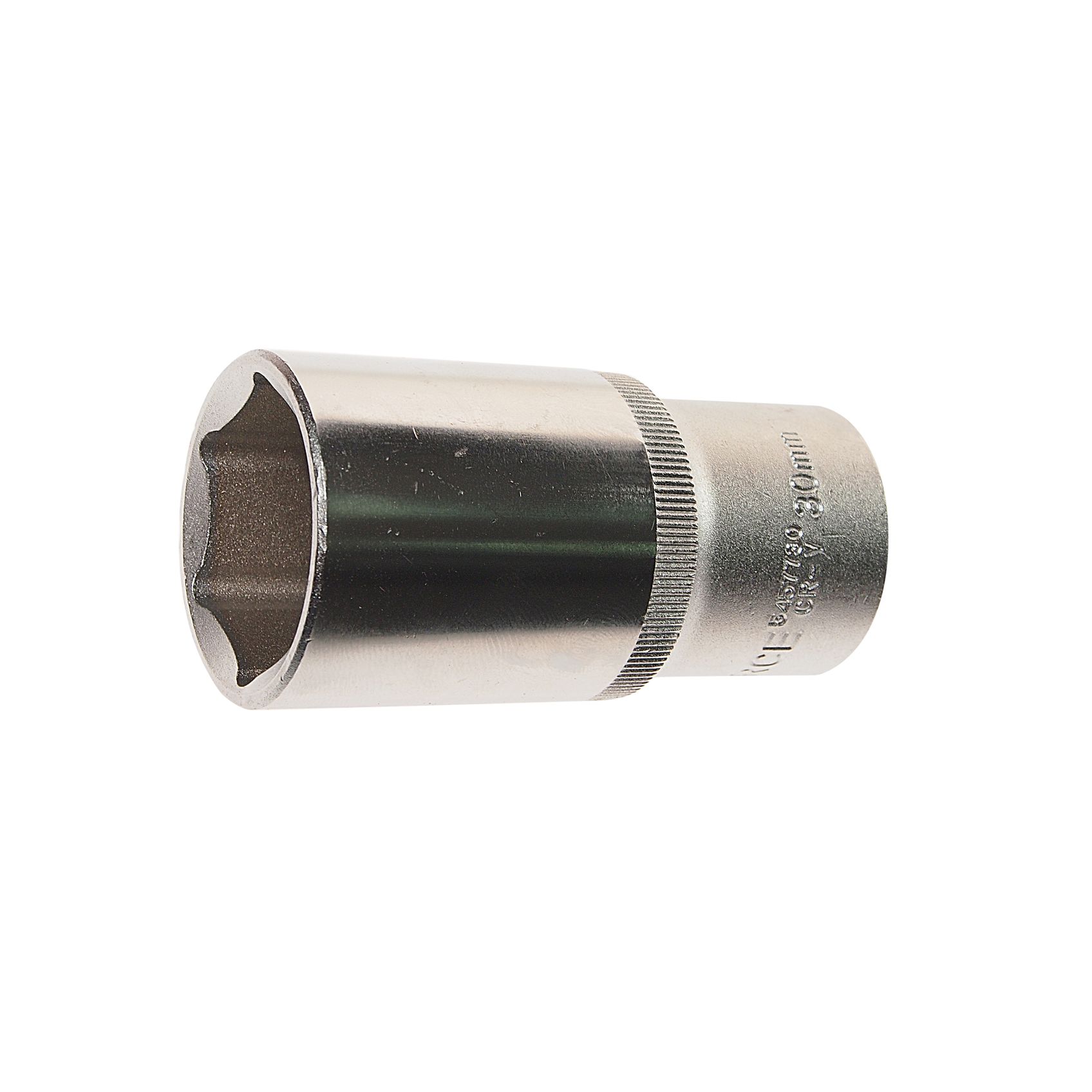 Головка торцевая 30мм 1/2" 6-гранная глубокая L=75мм ROCKFORCE RF-5457730 /1/10