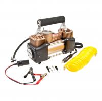 Компрессор M-53019 поршневой 150PSI (65л/мин) цифровой манометр двухцилиндровый со светодиодным цифровым манометром 12V MEGAPOWER /1/6