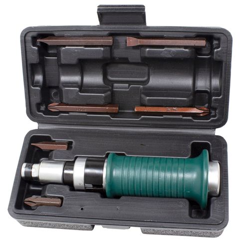 Отвертка ударная RF-H1122: с комплектом вставок и адаптером, 1/2"(F)х5/16"(F) 8пр. ROCKFORCE /1/20