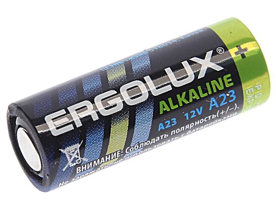 Элемент питания A23: 23A-BC1 ALKALINE (автобрелки) 12V ERGOLUX /5/60/480