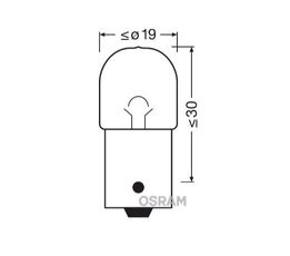 Автолампа R10W (BAU15s) 12V OSRAM /10/50