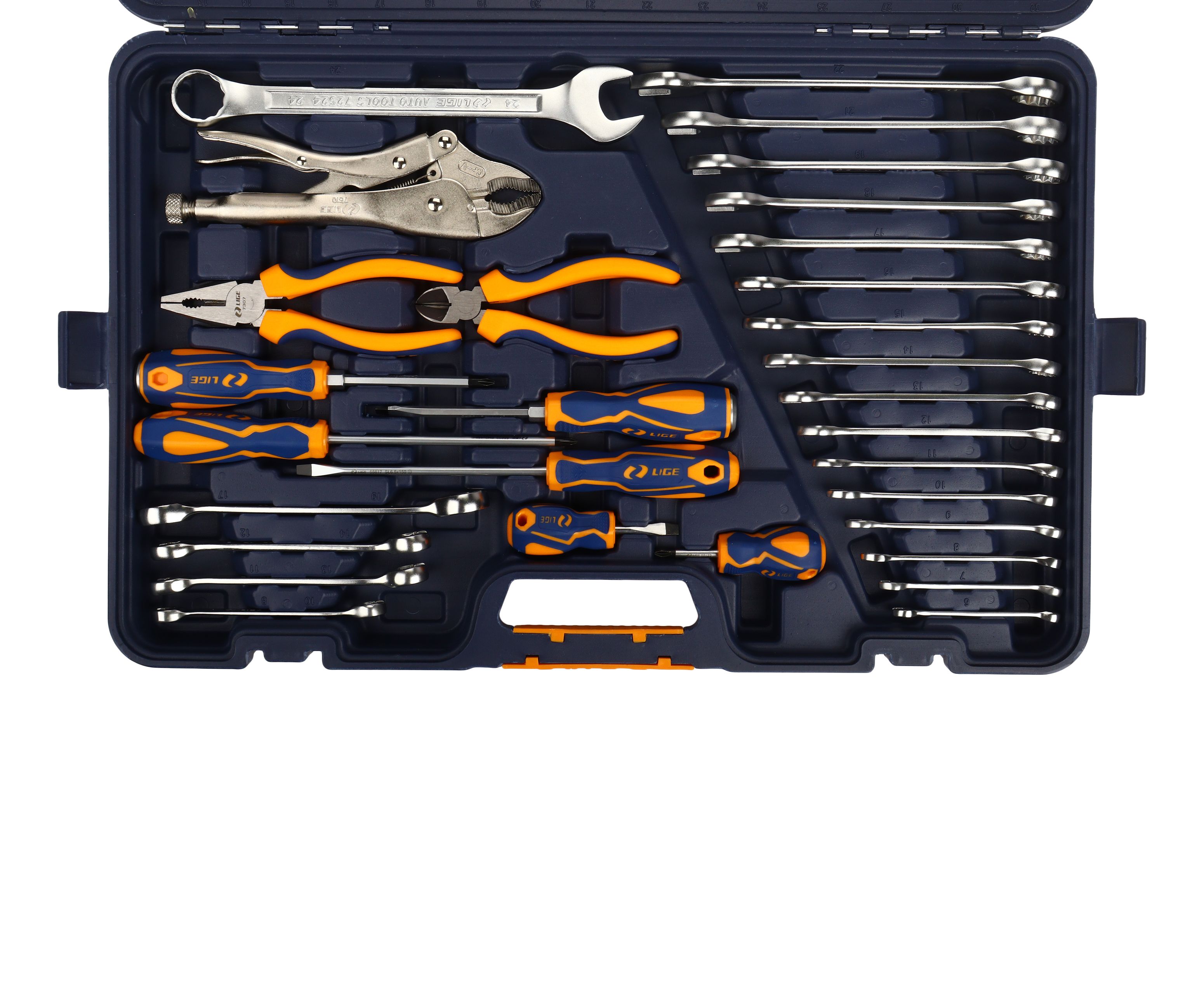 Набор инструмента 1/2"&1/4"&3/8" 6-гранный 144пр., в кейсе LG-S1144 LIGE /1 NEW