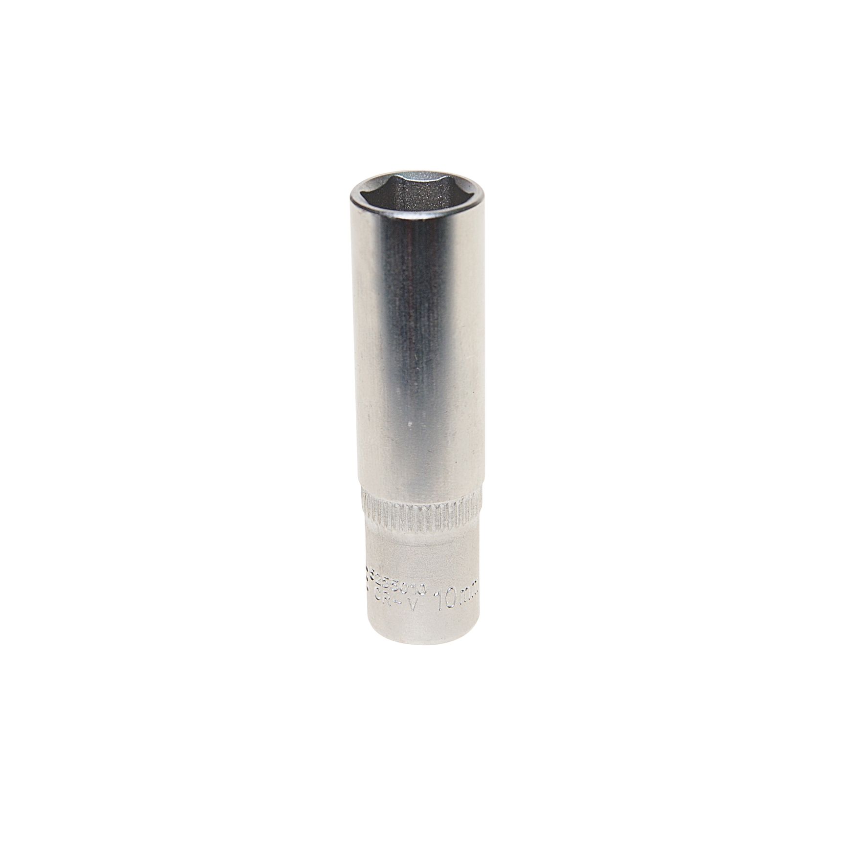 Головка торцевая 10мм 1/4" 6-гранная глубокая L=45мм ROCKFORCE RF-5255010 /1/30
