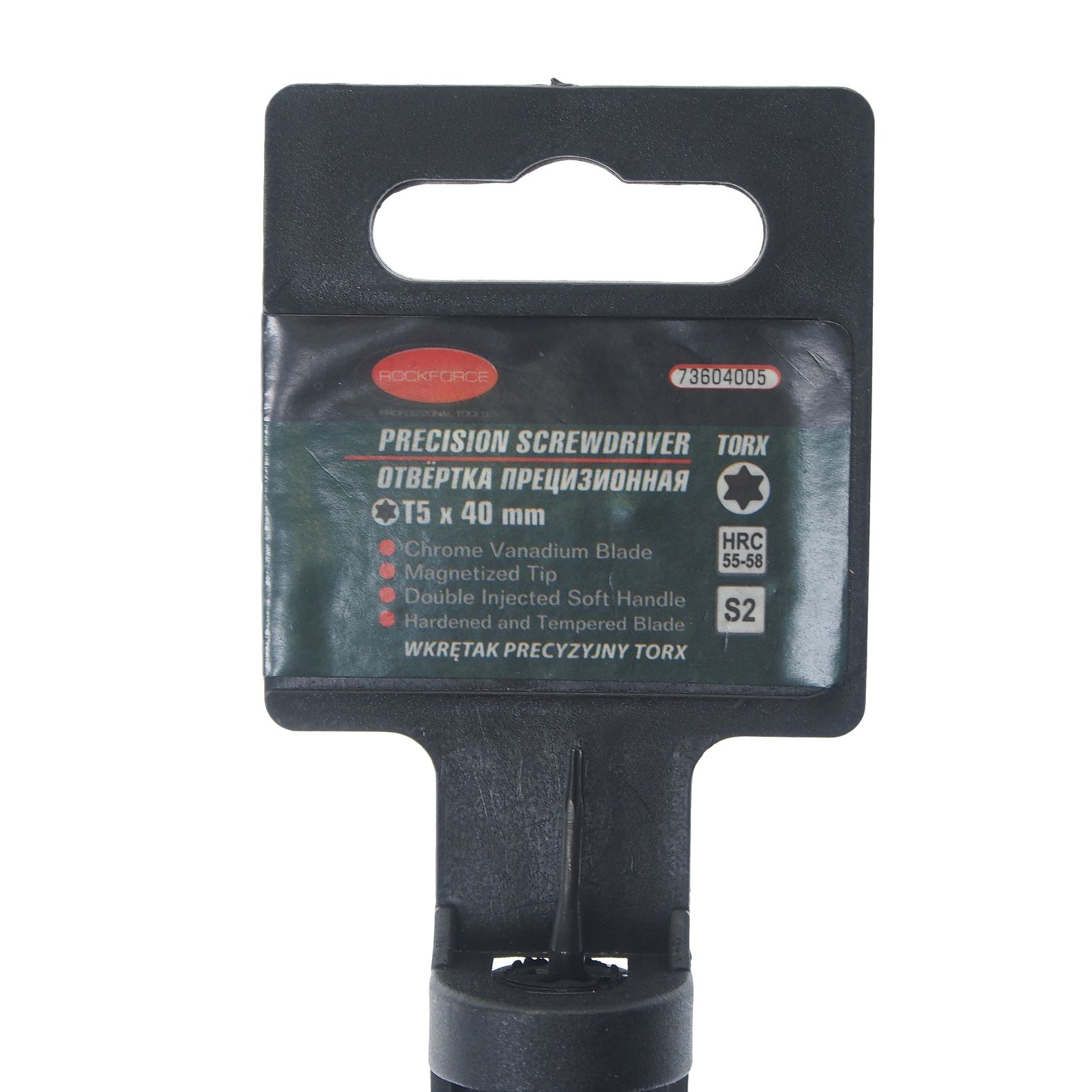 Отвертка RF-73604005 TORX ювелирная Т5х40мм ROCKFORCE /1/10