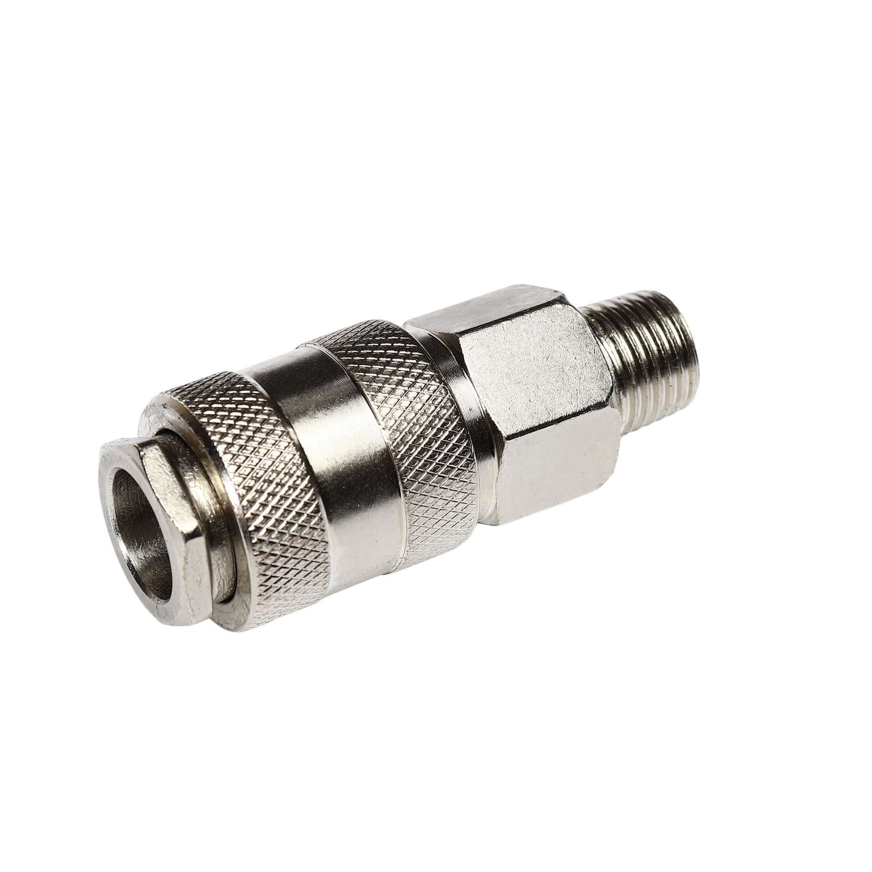Быстроразъем пневматический ER-SE1-2SM:с клапаном с наружной резьбой 1/4" ЭВРИКА /1/10