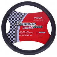 Оплетка руля MIS-LT34A (XL) BLACK кожа MISTAR /1/25