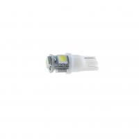 Автолампа T10W (W2,1x9,5d) 4 SMD 5050 WHITE 6000K 80лм  24V MEGAPOWER /10 /100