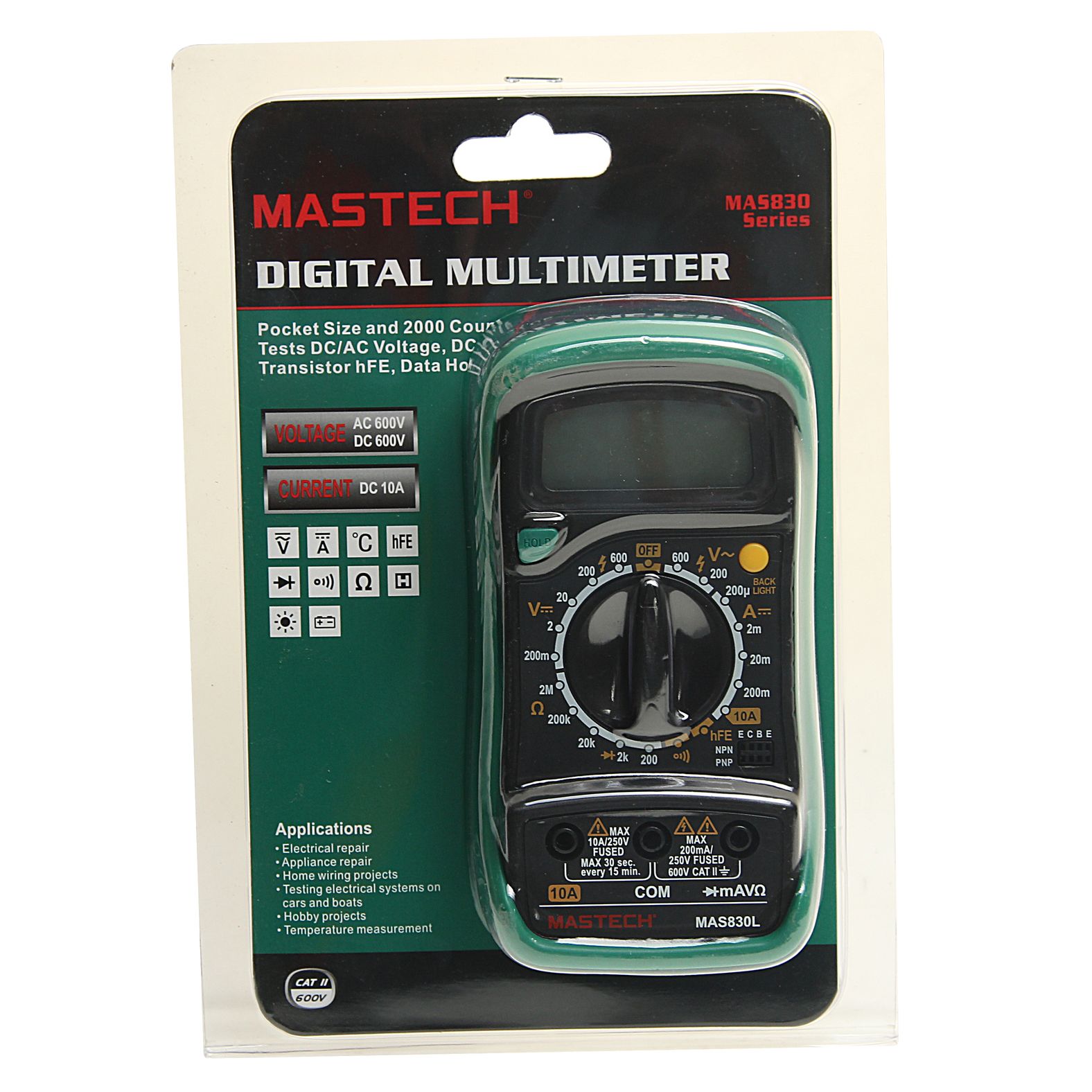Мультиметр портативный MAS830L MASTECH