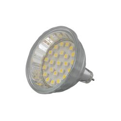 Лампа светодиодная LM-0217-MR16 WARM WHITE 24 SMD LED 2W=20W угол освещения 120° (45мм, Ø50мм) 12V MEGA LIGHTING /1/20/100