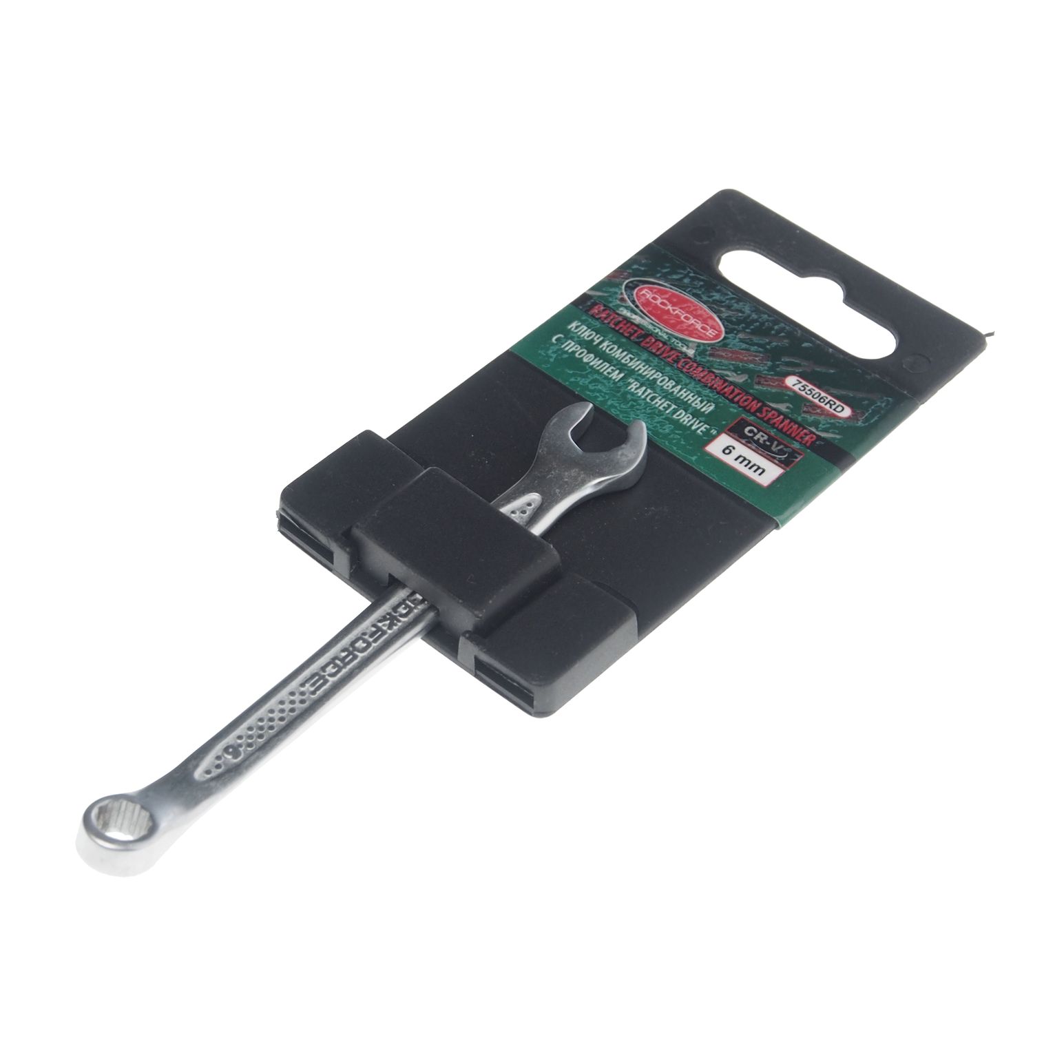 Ключ комбинированный6мм RF-75506RD с профилем "Ratchet drive" ROCKFORCE /1