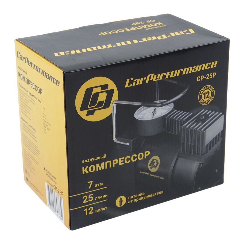 Компрессор CP-35 CAR PERFOMANCE 160W (35л/мин) 12V AUTOPROFI /1/8