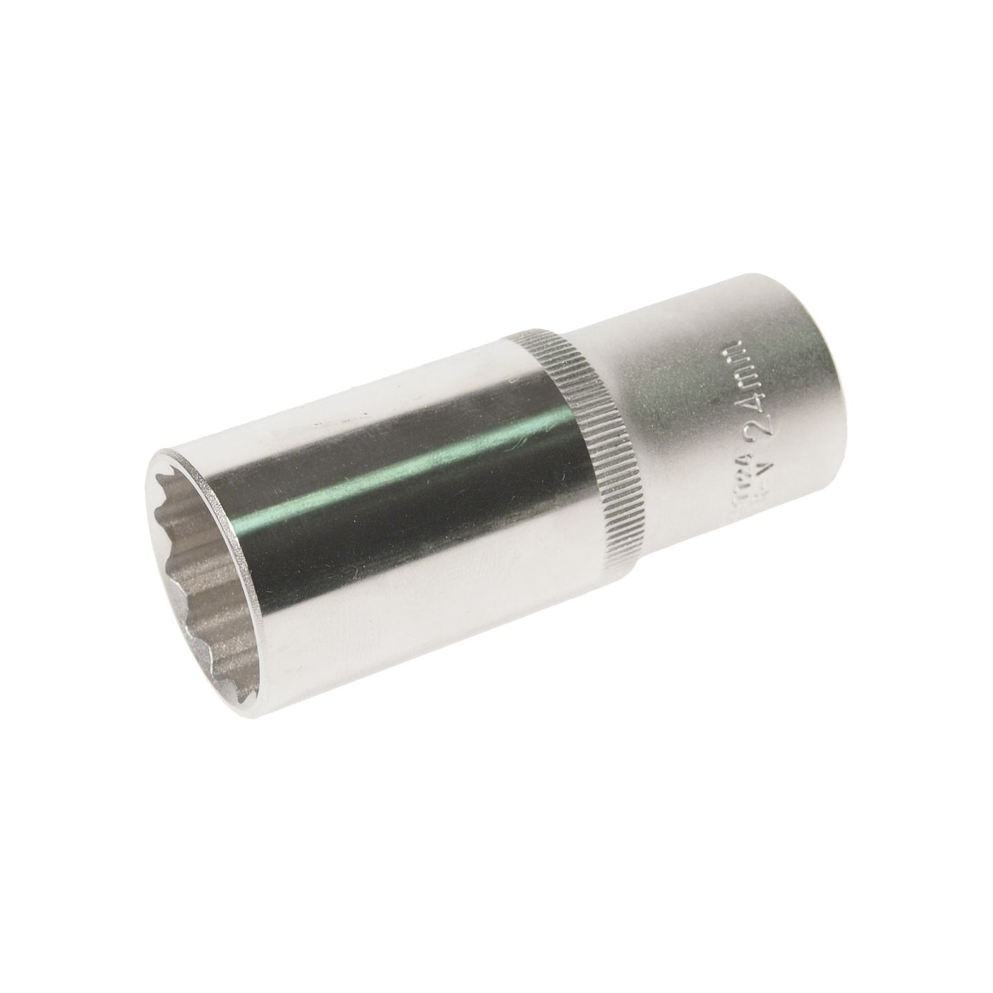 Головка торцевая 24мм 1/2" 12-гранная глубокая L=75мм ROCKFORCE RF-5497724 /1/8