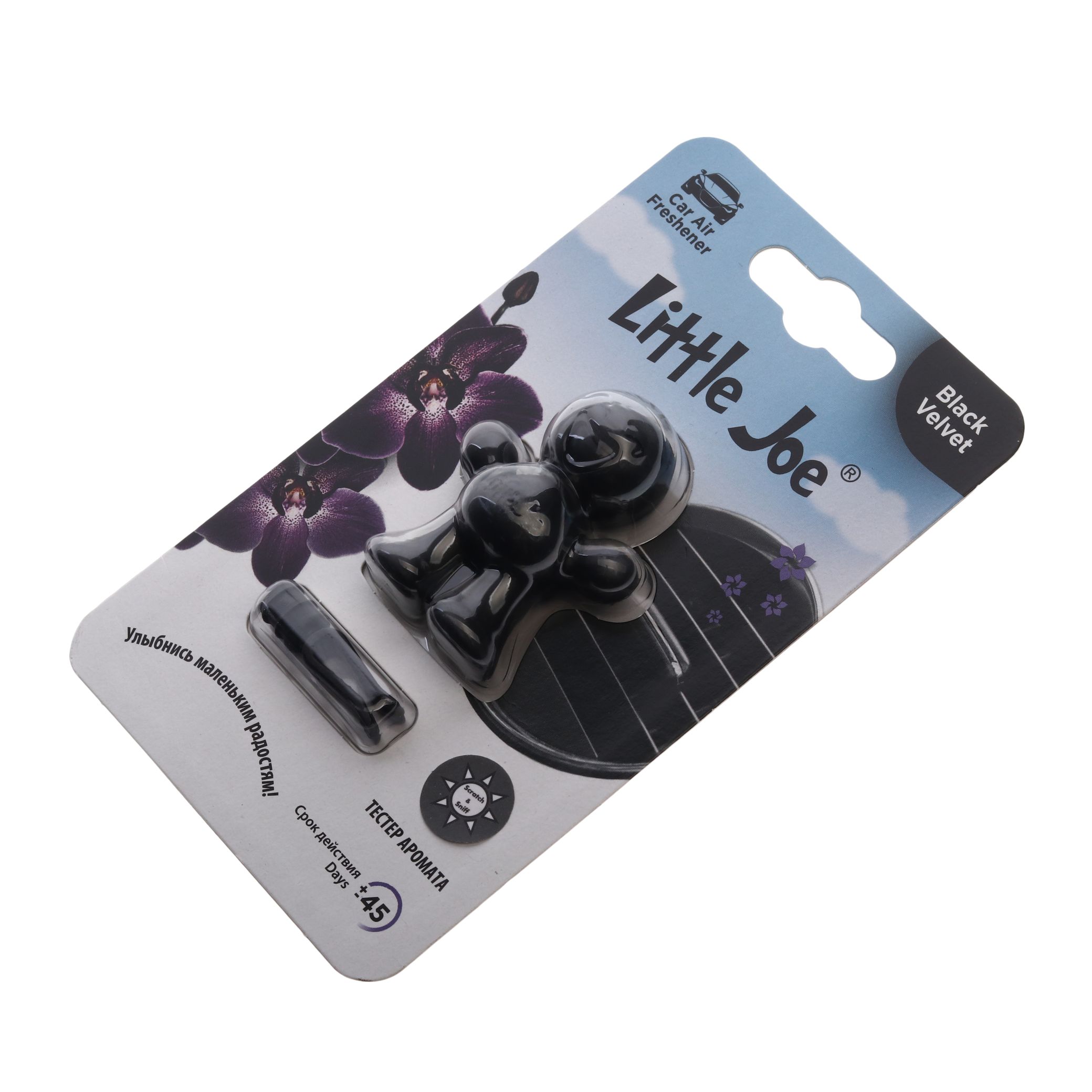 Ароматизатор воздуха EF0606 Little Joe Classic (Чёрный бархат) на дефлектор, 3D-Polymer Drive Int /1/6
