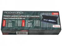 Отвертка ударная RF-5064C: с комплектом вставок и адаптером, 1/2"(F)х5/16"(F) 14пр. ROCKFORCE /1/20