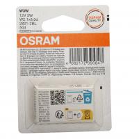 Автолампа W3W (W2.1*9.5d) (2шт) 12V OSRAM /1/10