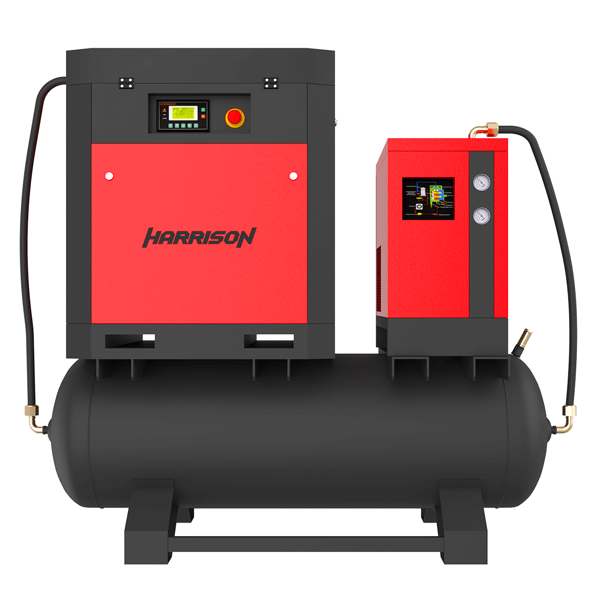 HRS-942900TD3 Винтовой компрессор с ресивером и осушителем Harrison: 2900 л/мин; 8 бар; 18,5 кВт