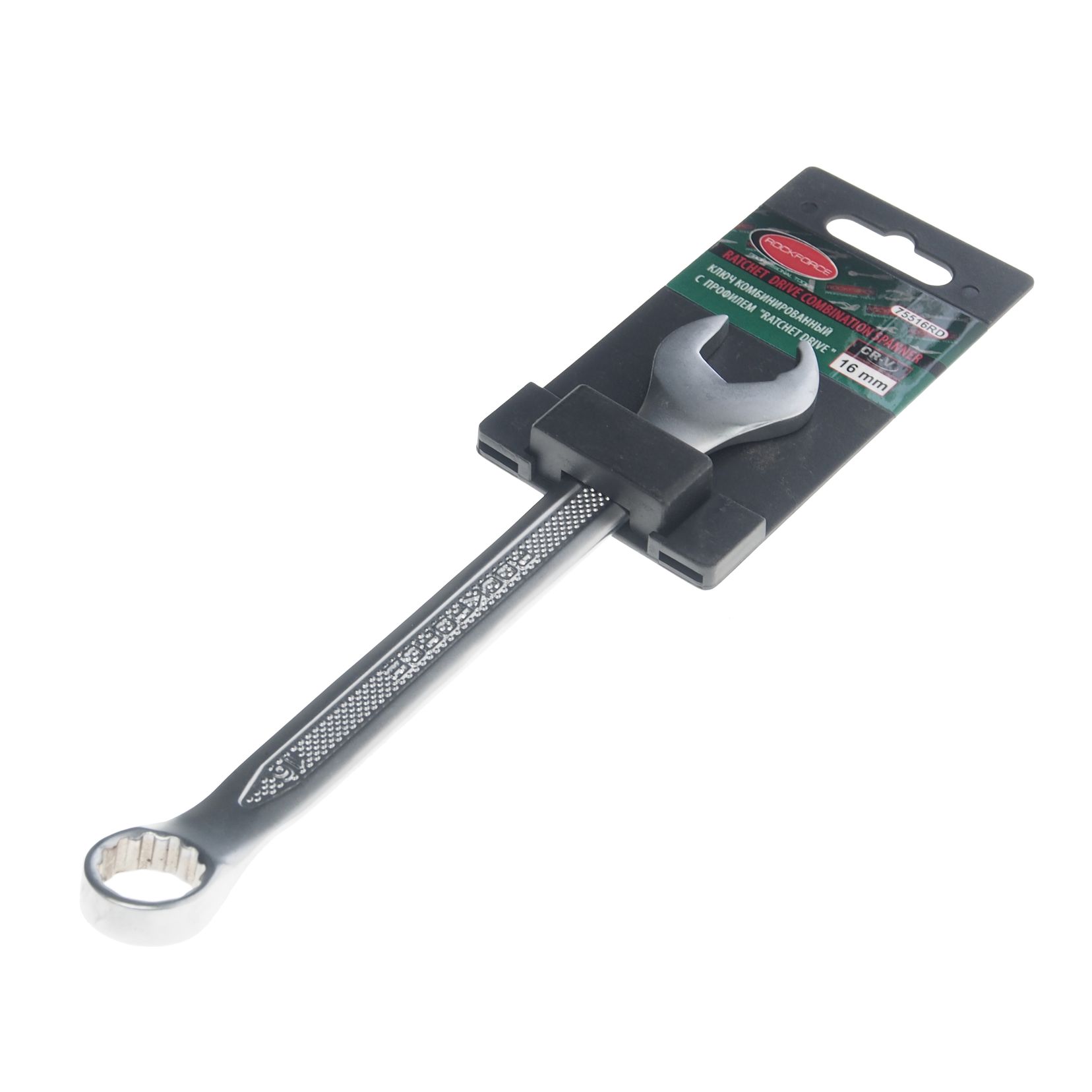 Ключ комбинированный 16мм RF-75516RD с профилем "Ratchet drive" ROCKFORCE /1