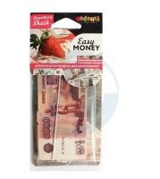 Ароматизатор воздуха FTE-EMN-06 EASY MONEY "5000 рублей" (strawberry shaik) подвесной FOUETTE /1/50