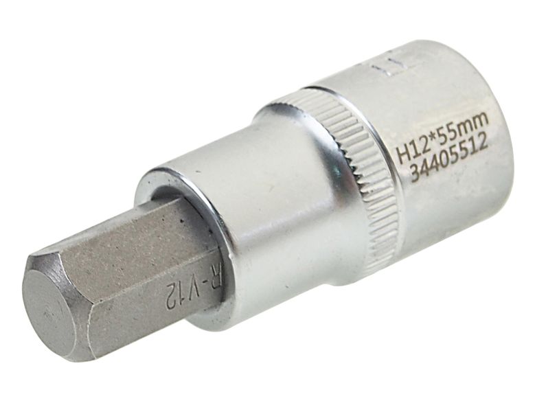 Головка-бита 6-гранная 12мм 1/2" (L-55мм) ROCKFORCE /1