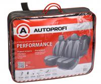 Чехлы на сиденье PERFORMANCE PRF-1505 BLACK/GREY материал hexagon polyester, 3D крой (15шт) AUTOPROFI /1/5