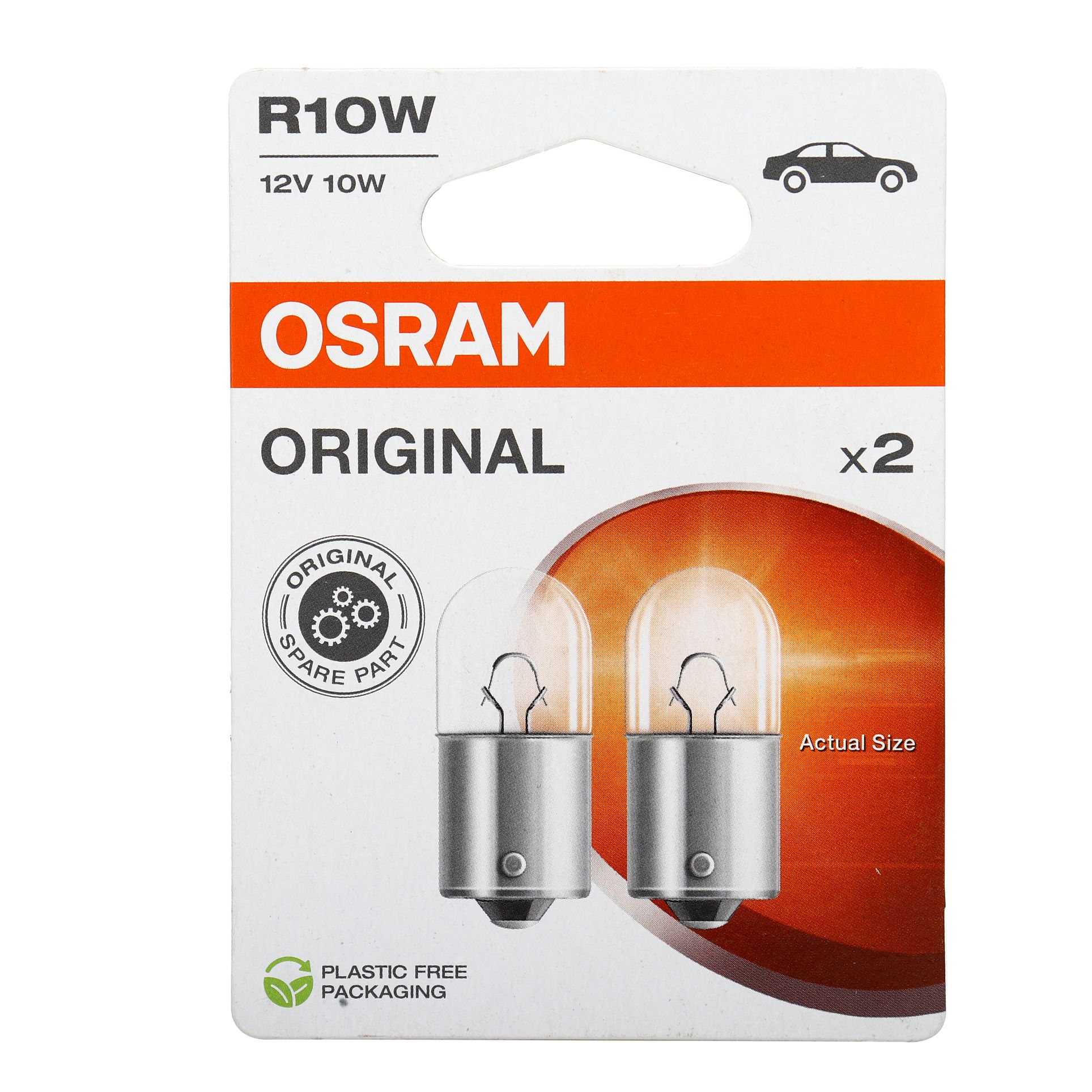 Автолампа R10W (BA15s) (2шт) 12V OSRAM /1/10