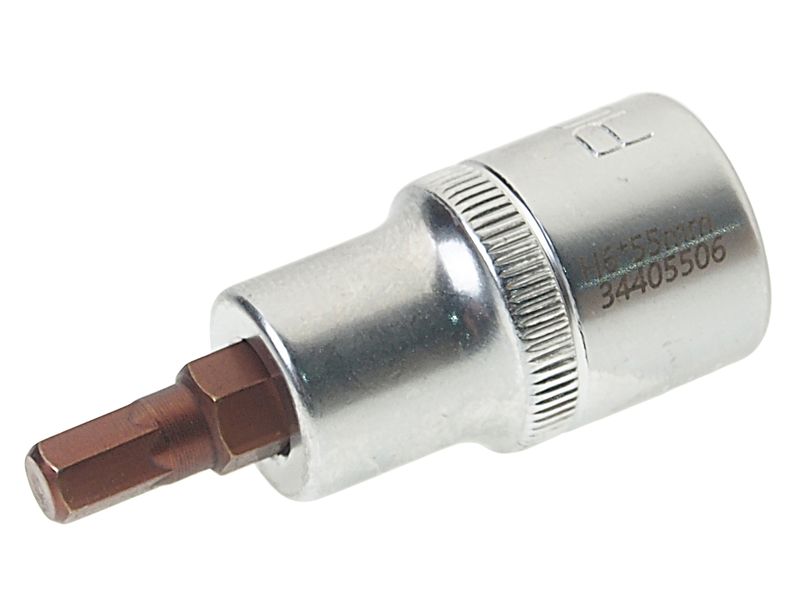 Головка-бита 6-гранная 6мм Premium 1/2" (L-55мм) ROCKFORCE /1