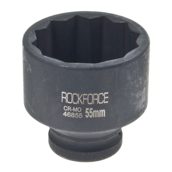 Головка ударная глубокая 3/4", 55мм 12-гранная ROCKFORCE  RF-46855 /1/30