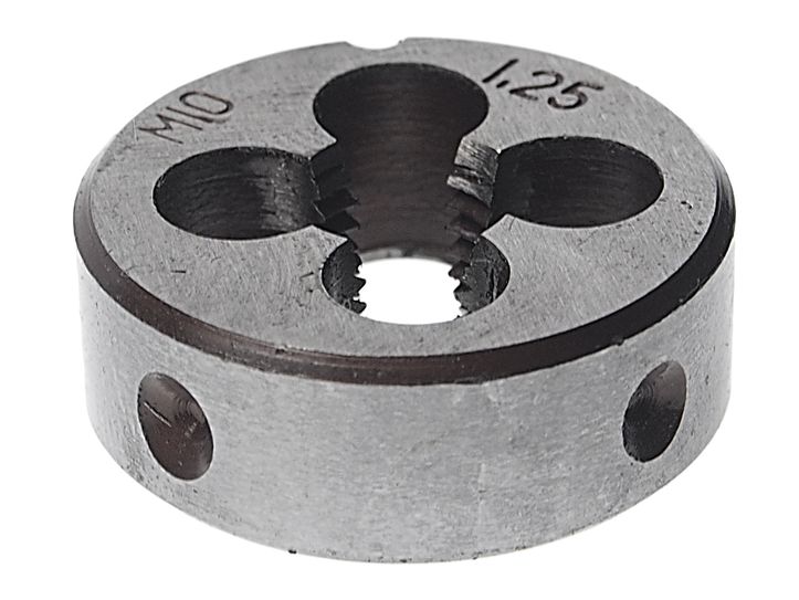 Плашка ER-01012P M10x1,25-ø30мм, в пластиковом футляреЭВРИКА /1/10