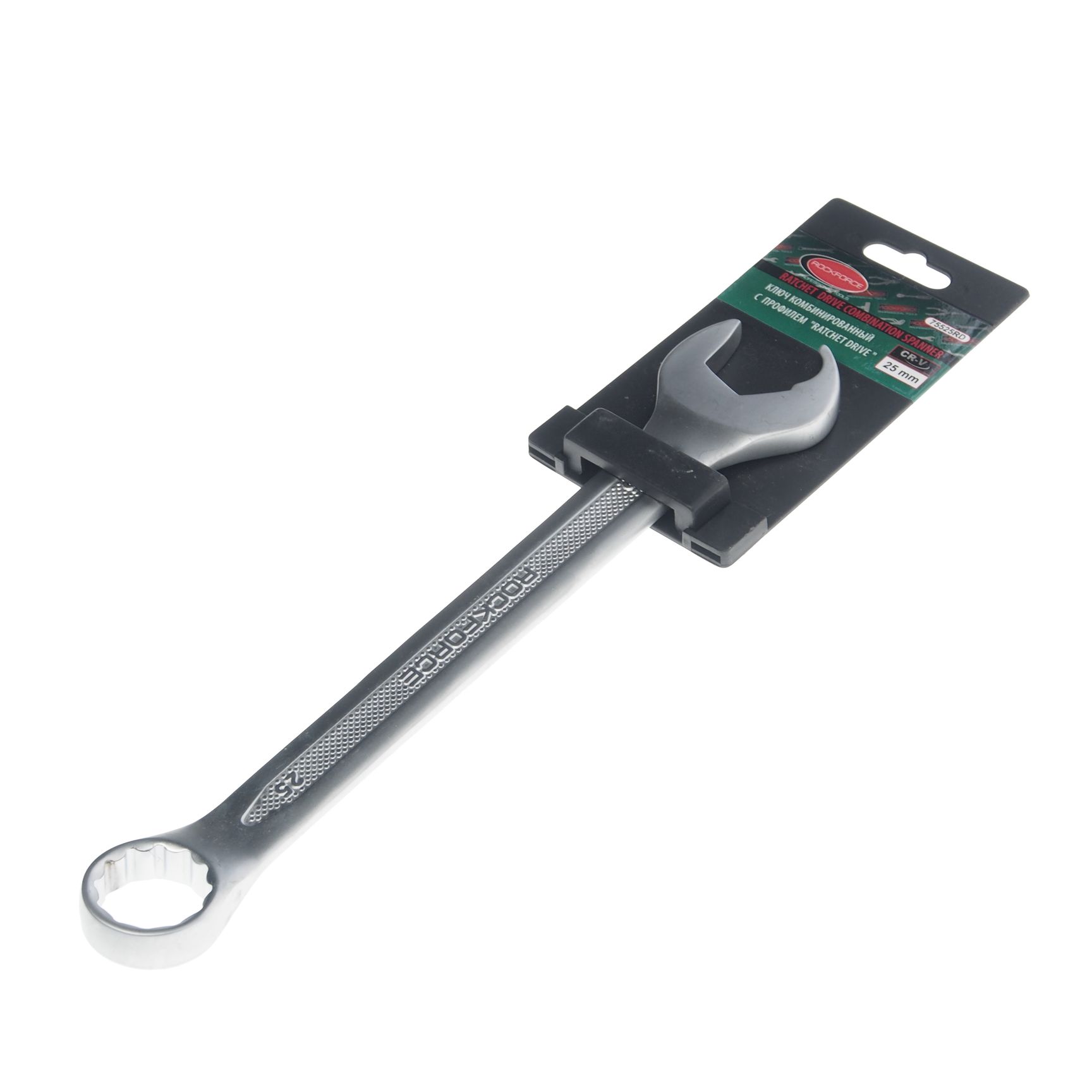Ключ комбинированный 25мм RF-75525RD с профилем "Ratchet drive" ROCKFORCE /1