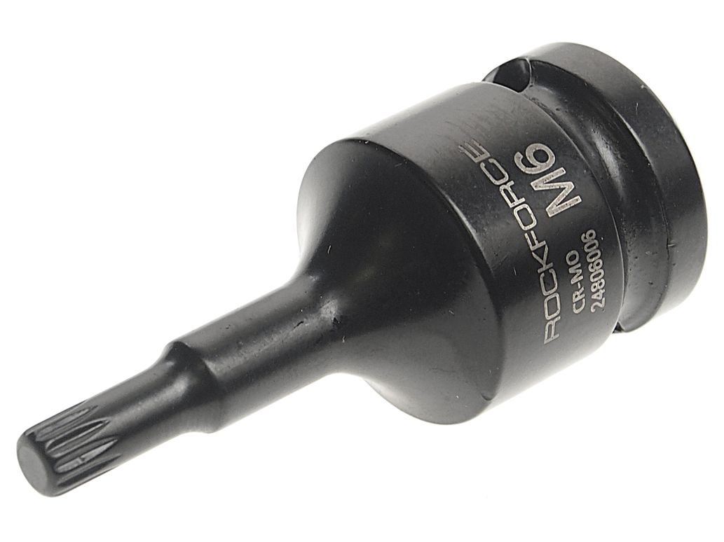 Головка-бита SPLINE ударная 1/2", M6 ROCKFORCE RF-24806006 /1/10/300