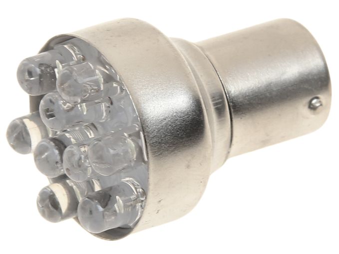 Автолампа P21W (BA15s) 9 LED WHITE 6000K 63лм  24V MEGAPOWER /10 /100
