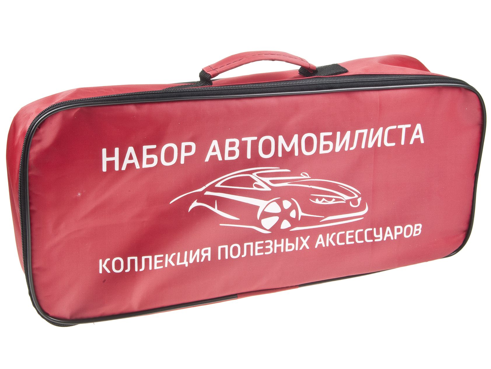 Набор автомобилиста H-4 АНТИКРИЗИСНЫЙ 5 предметов (сумка, огнетушитель 2л, знак аварийной остановки средний, трос 3.5т, перчатки) АВТОСТОП /1/5